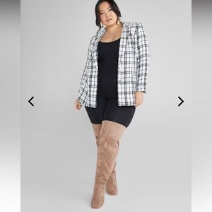 Wide calf over knee boots from fashion to figure.